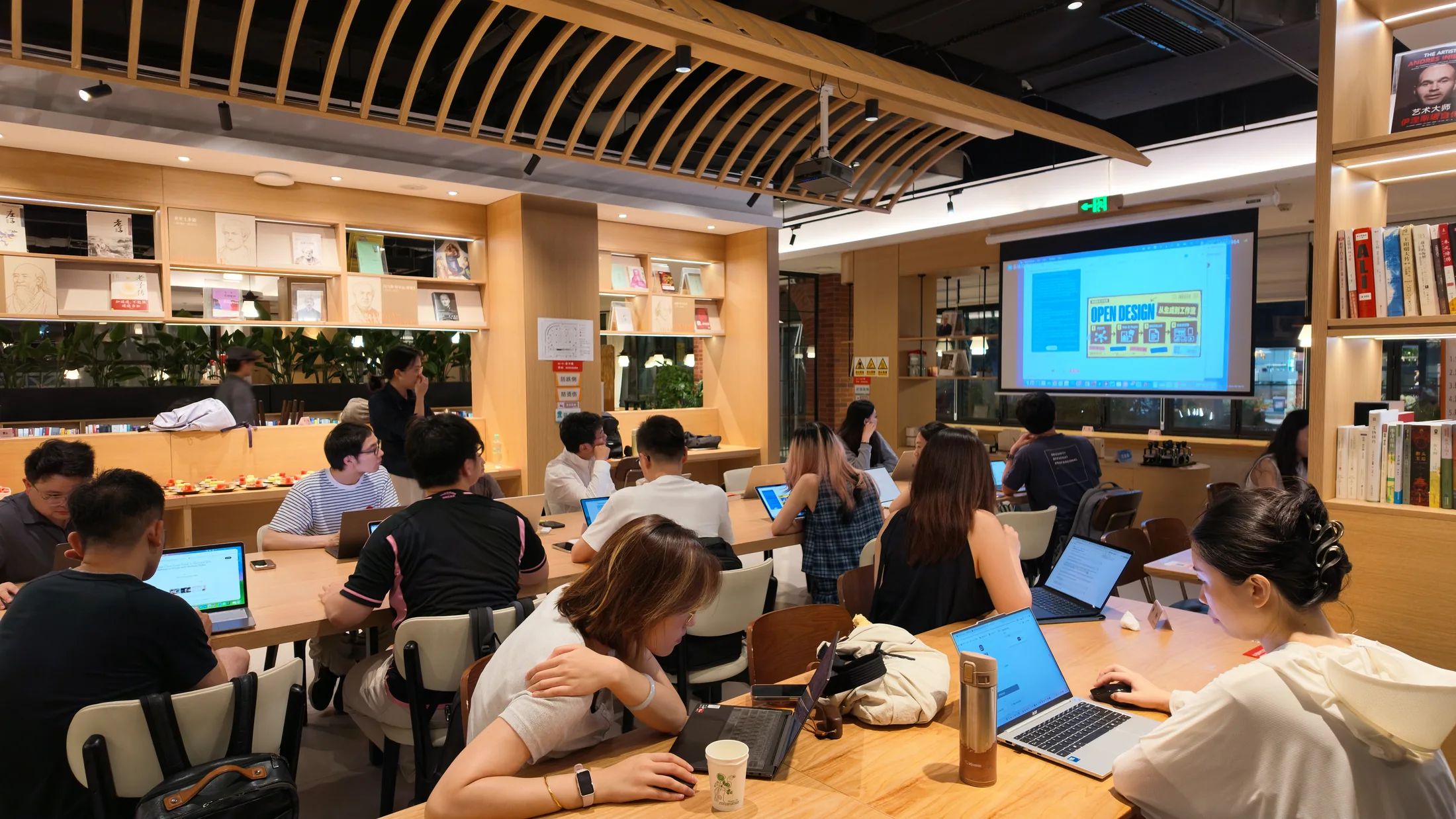 Participants working together during the Open Design Shanghai workshop.